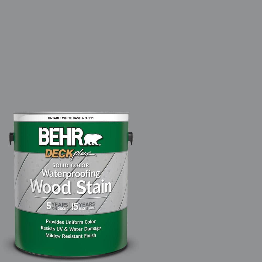 1 gal. #N520-4 Cool Ashes Solid Color Waterproofing Exterior Wood Stain
