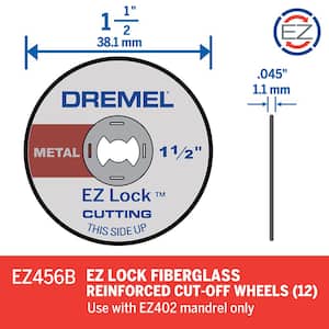 EZ Lock 1-1/2 in. Rotary Tool Metal Cut-Off Wheels for Metal (12-Pack)