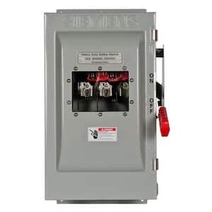 Heavy Duty 60 Amp 600-Volt 3-Pole Type 12 Fusible Safety Switch with Window