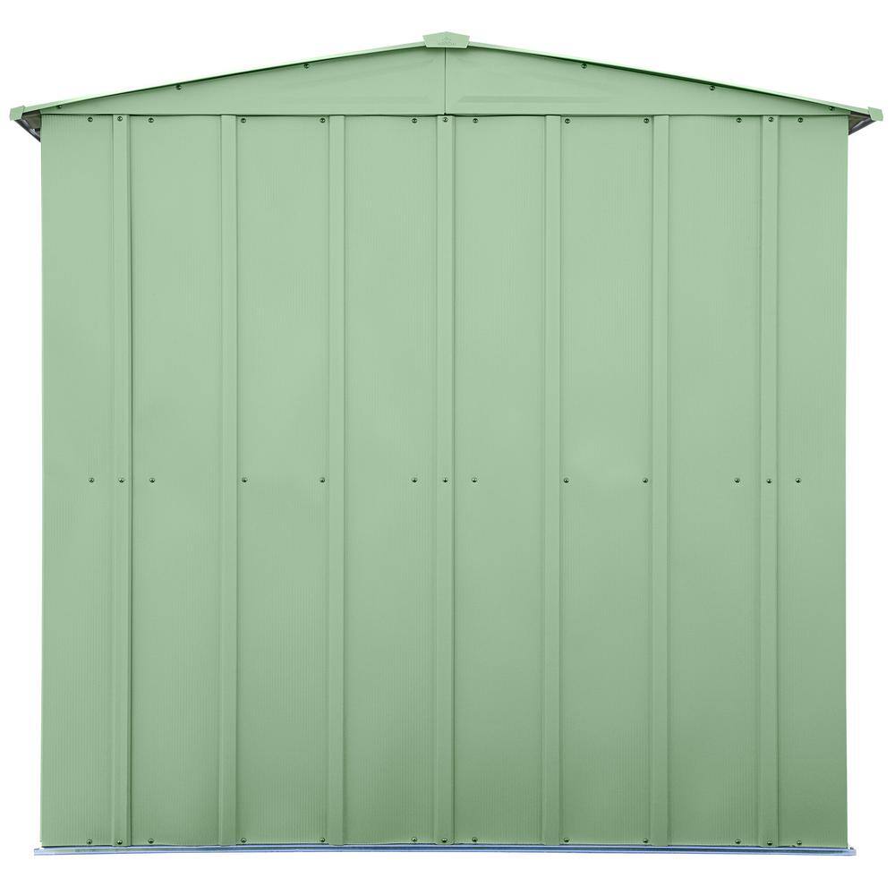 6 ft x 7 ft Sage Green Steel Storage Shed Kit