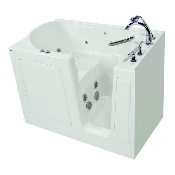 American Standard Exclusive Series 51 in. x 31 in. Walk-In Whirlpool and Air Bath Tub with Quick Drain in White