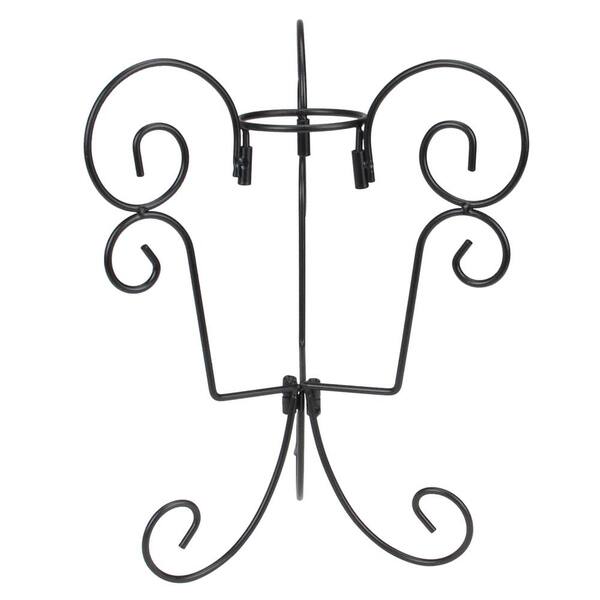 Northlight 11.25 in. Black Swirled Outdoor Patio Stand for Garden ...