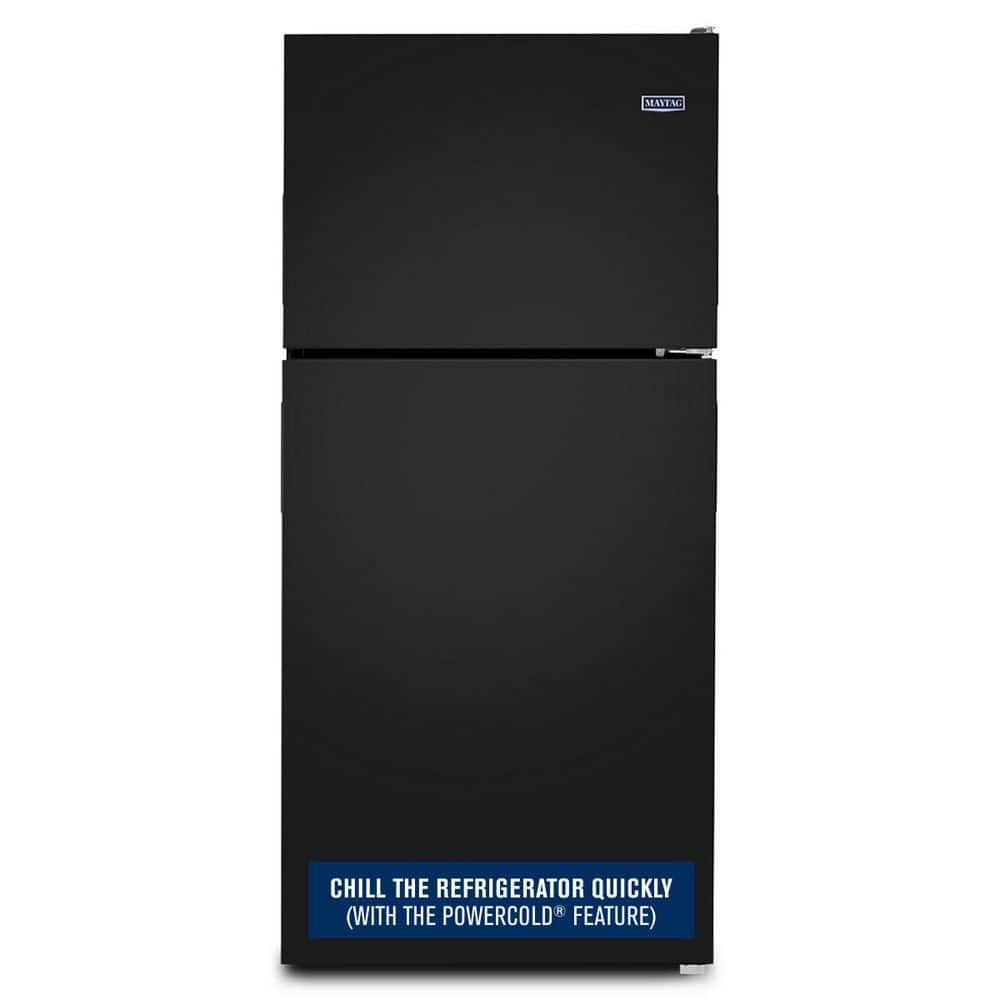 Maytag 21 cu. ft. Top Freezer Refrigerator in Black MRT311FFFE
