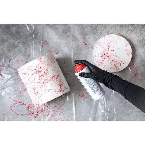 MONTANA 10 oz. MARBLE EFFECT Spray Paint, Red 087093 - The Home Depot