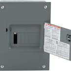 QO 100 Amp 8-Space 16-Circuit Indoor Flush Mount Main Lug Load Center with Cover, Door