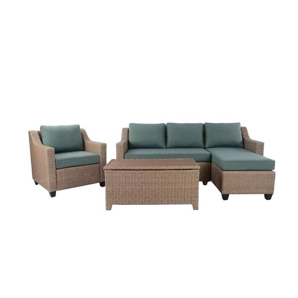 grove wicker loungeset