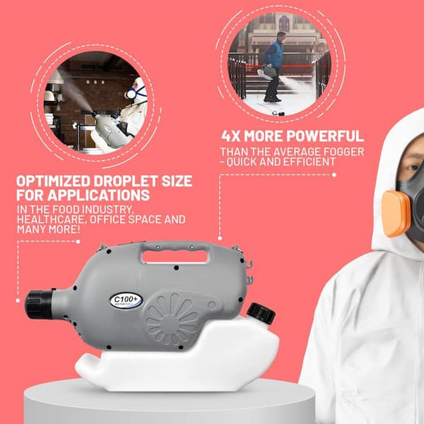 how much to charge for disinfectant fogging MotorPower Care 505 Vehicle Cabin Sanitizer – Professional Fogger for Bacteria, Mold & Odor Removal (Pack of 2)