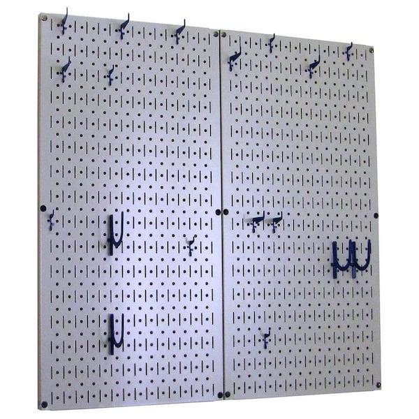 Wall Control Kitchen Pegboard 32 in. x 32 in. Metal Peg Board