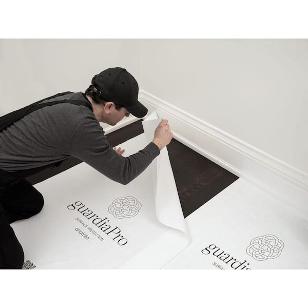 GUARDIA 3 ft. x 100 ft. White Polyethylene Surface Protection Drop