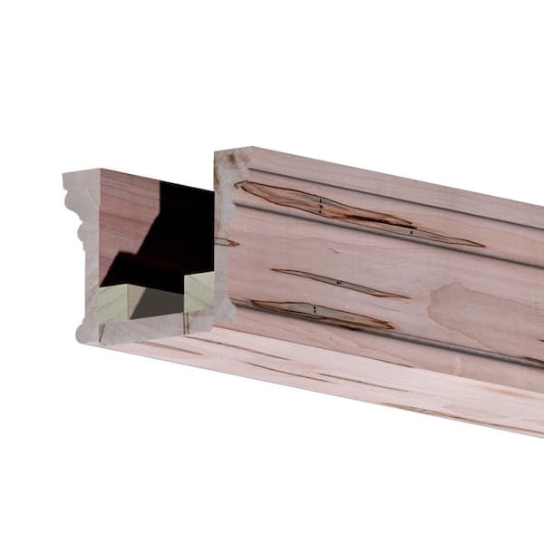 Ornamental Mouldings 3.62 in. W x 5.062 in. H x 92 in. L Natural Ambrosia Maple Traditional Box Faux Beam