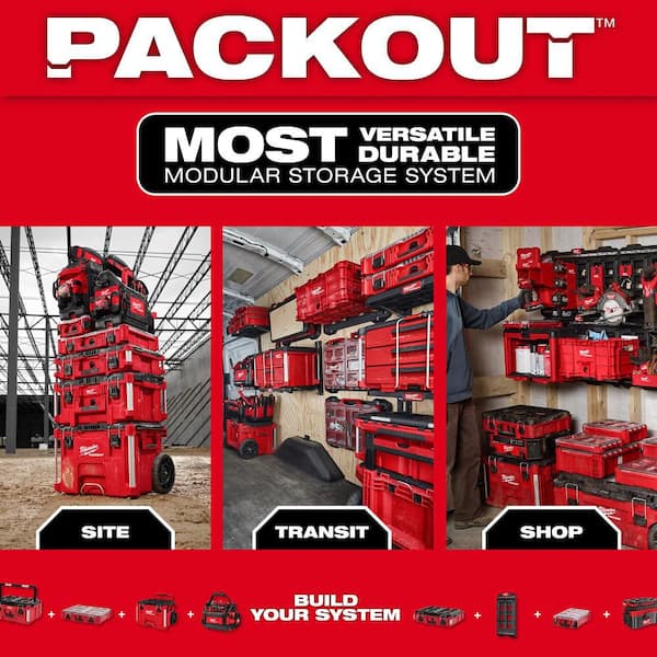 Milwaukee - M18 Lithium-Ion Cordless PACKOUT Radio/Speaker with Built-In Charger