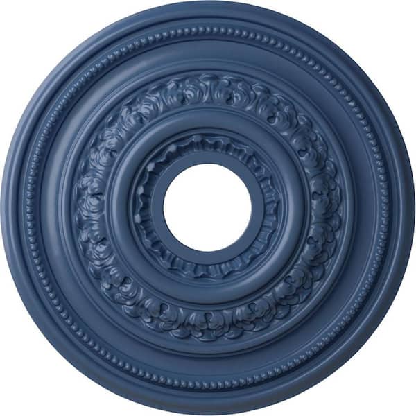 Ekena Millwork 1-7/8" x 17-5/8" x 17-5/8" Polyurethane Orleans Ceiling Medallion, Hand-Painted Americana