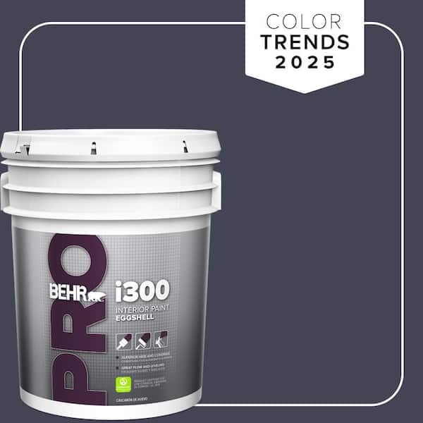 5 gal. #PPU15-19 Black Sapphire Eggshell Interior Paint