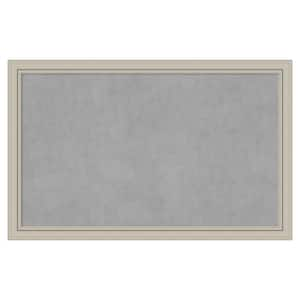 Romano Silver Narrow 43.75 in. x 27.75 in. Framed Magnetic Board