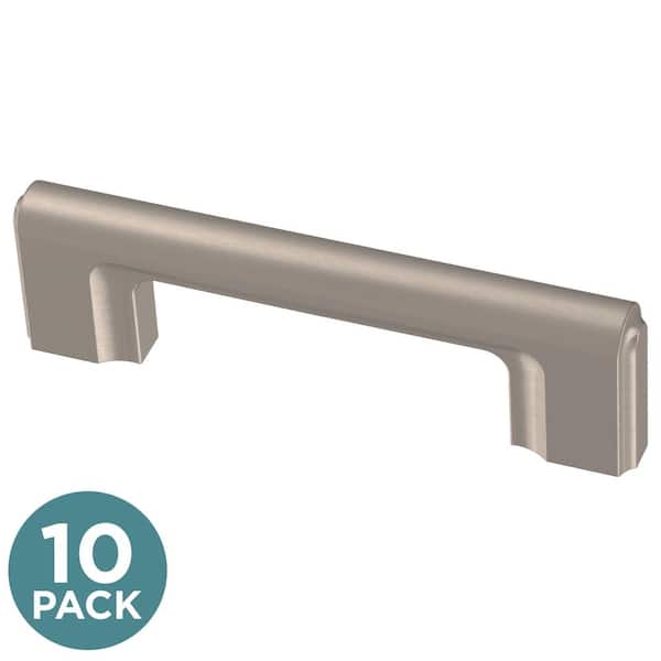 Brainerd Industrial Bar Adjusta-Pull 1-3/8-in to 4-in (35 Mm To 102 mm) Center to Center Satin Nickel (Matte) Adjustable Dual Mount Rectangular Bar Drawer Pull