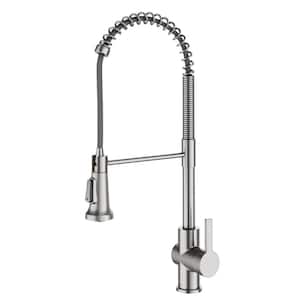 Britt Single-Handle Pull-Down Sprayer Kitchen Faucet in Spot Free Stainless Steel
