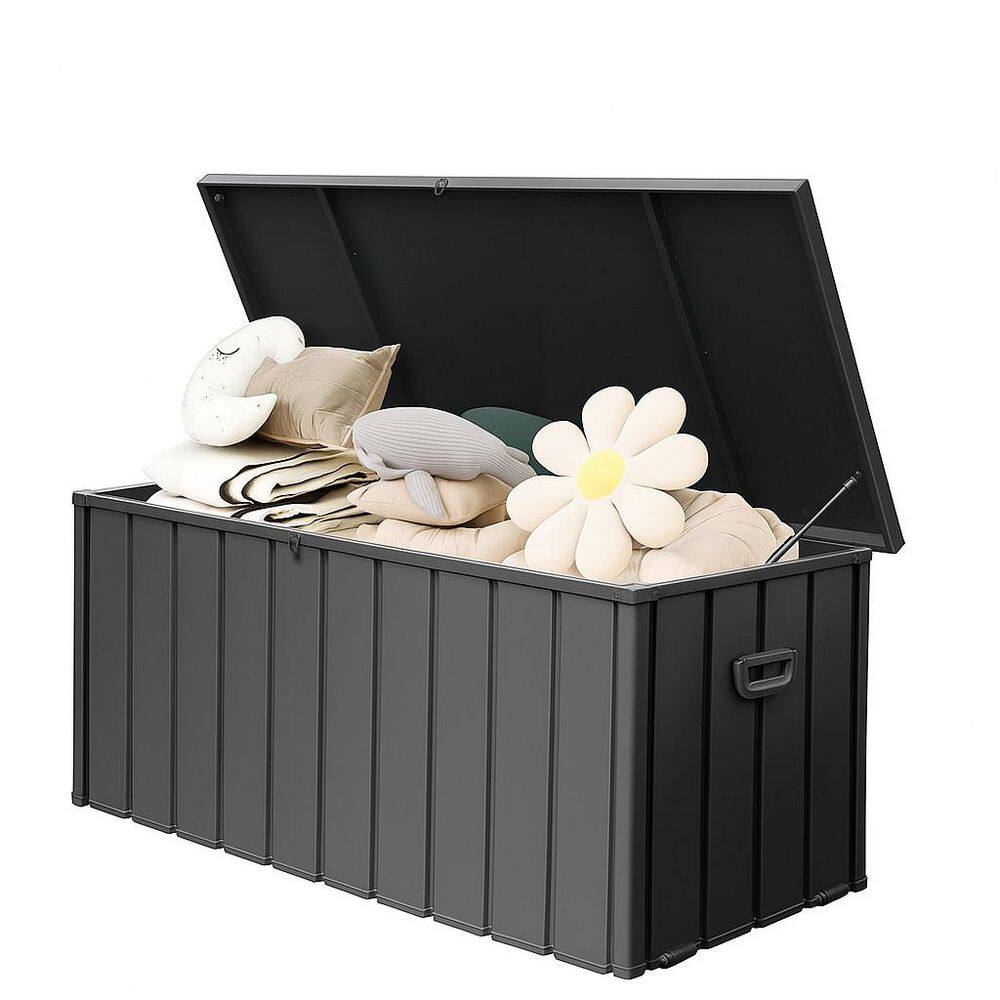 190 Gal. Dark Gray Outdoor Metal Deck Box with Lockable Lid price history on PriceWatchPro