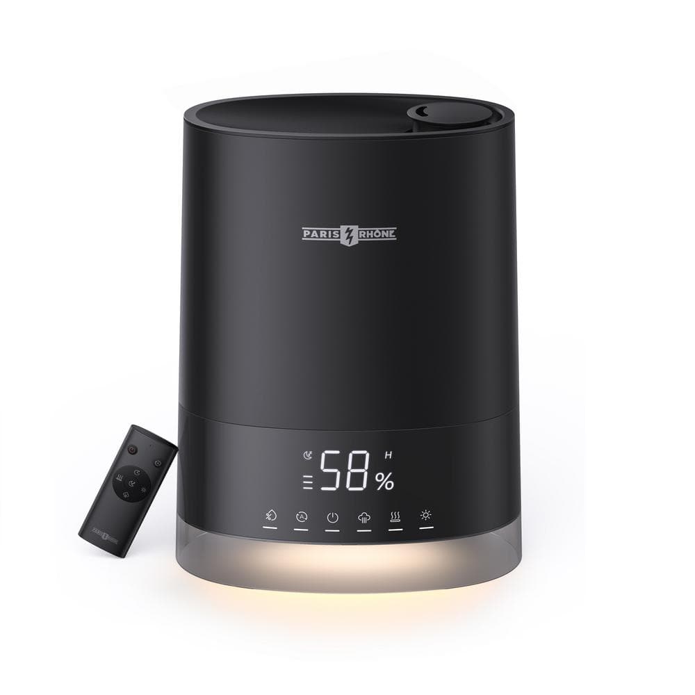 1.58 gal. Warm and Cool Mist Humidifiers for Large Room, Black