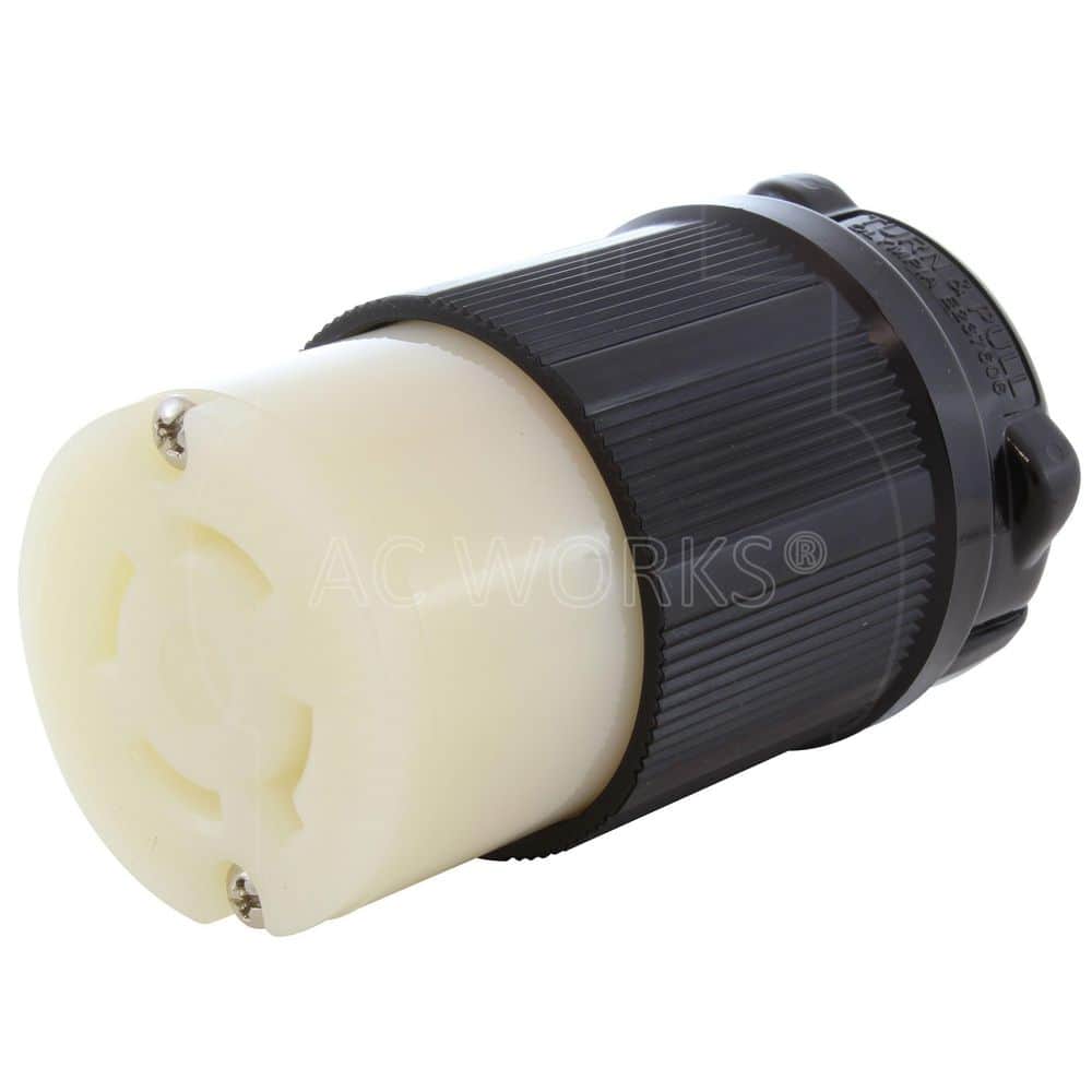 AC WORKS NEMA L17-30P 3-Phase 30A 600V 4-Prong Locking connector