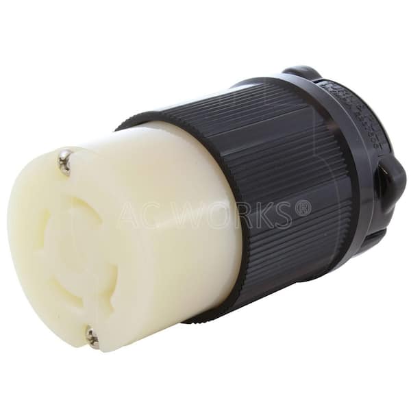 AC WORKS NEMA L17-30P 3-Phase 30A 600V 4-Prong Locking connector