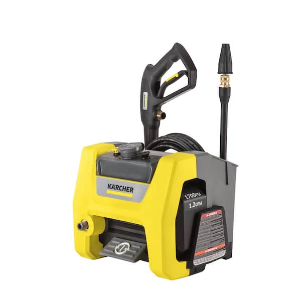 Karcher 1700 PSI 1.20 GPM K1710 Cube Electric Power Pressure Washer with 3 Nozzle Attachments