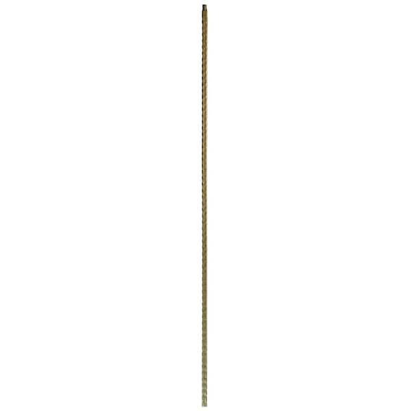 WM Coffman 44 in. x 9/16 in. Antique Bronze Hammered Plain Gothic Hollow Iron Baluster