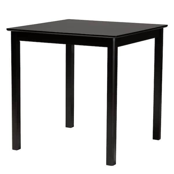 Baxton Studio Deanna 5 Piece Wood Beige and Dark Brown Bar Table