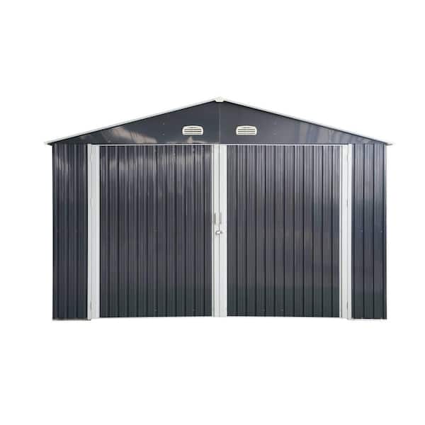 13 ft. W x 20 ft. D Metal Garage Shed with Large Outdoor Storage Space (260 sq. ft.)