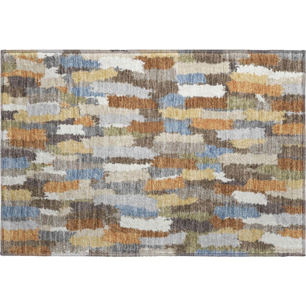 Mayfield Premium Machine Washable Abstract AMF2437 Chocolate 3 ft. x 4 ft. Area Rug price history on PriceWatchPro