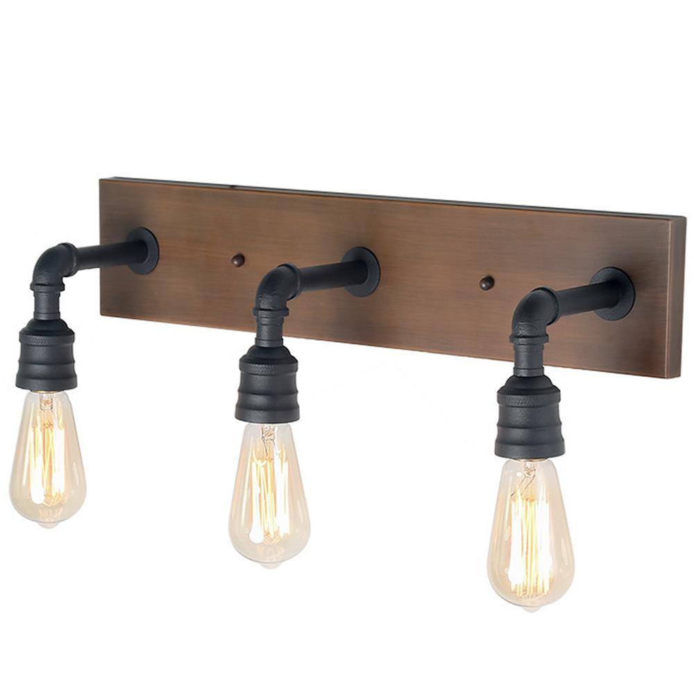 Farmhouse Water Pipe Wall Sconces(3 Heads LNC A03376 Bathroom Vanity Lights Farmhouse Water Pipe Wall Sconces(3 Heads LNC A03376 Bathroom Vanity Lights