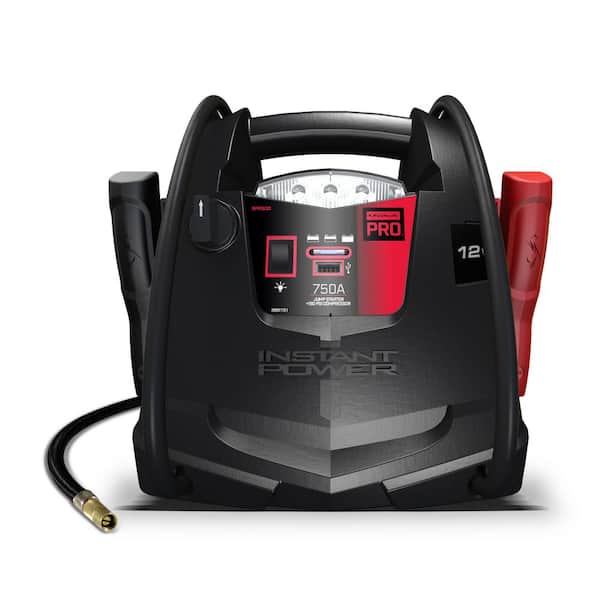 Photo 1 of **UNABLE TO TEST**
Schumacher Pro Automotive 12-Volt 750 Peak Amp Jump Starter and Portable Power Station with 150-PSI Air Compressor