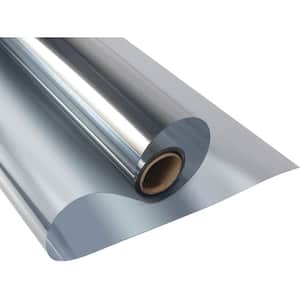 60"x100FT ROLL CHROME REFLECTIVE SILVER 15% WINDOW TINT PRIVACY FILM ENERGYSAVER 