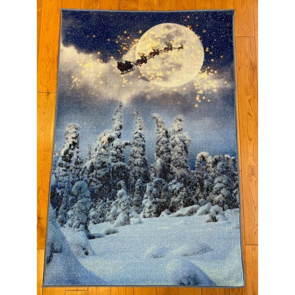 Concord Global Trading Winter Multi 31 in. x 49 in. Indoor Holiday Scatter