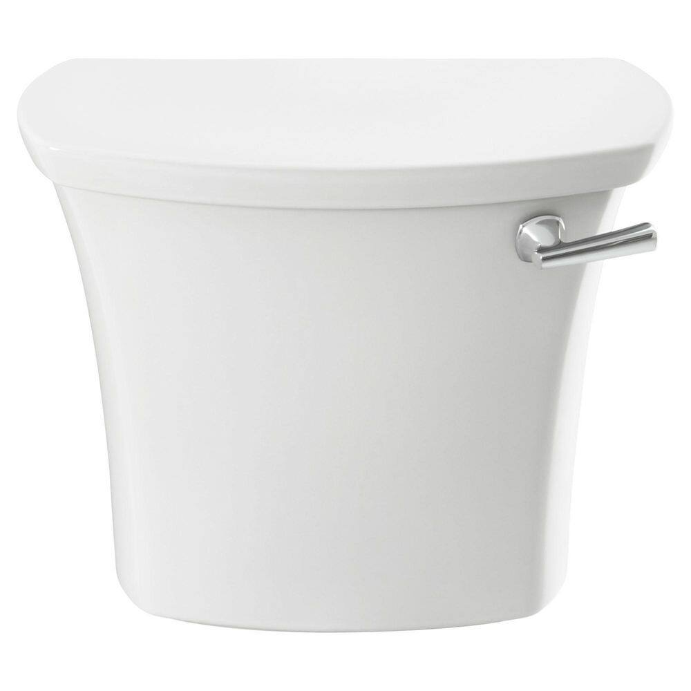 White Vitreous China Dual Flush Toilet Tank