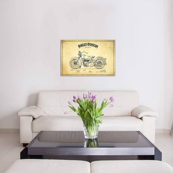 vintage harley davidson canvas art