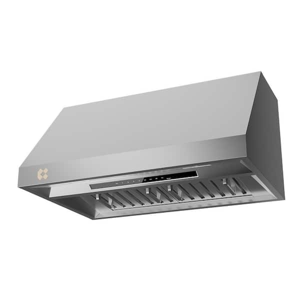 Professional 304 Stainless Steel 36 inch Under Cabinet Range Hood Insert with 4-Speed Levels and Smart Control