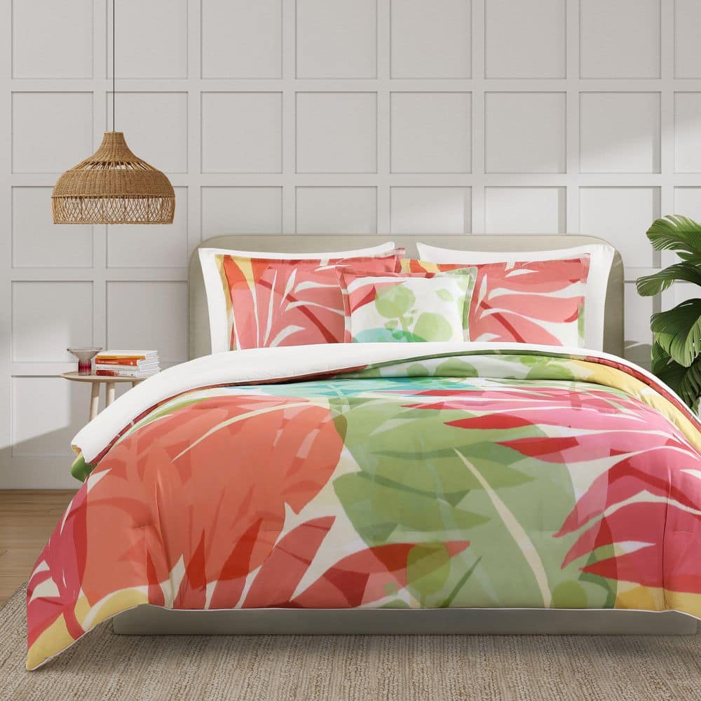 Tahiti Polyester Fuchsia Full/Queen 3-Piece Comforter Set price history on PriceWatchPro