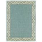 Seattle Aqua 5 ft. x 7 ft. Indoor/Outdoor Area Rug