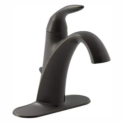 Alteo Single Hole Single Handle Mid Arc Water-Saving Bathroom Faucet in Oil Rubbed Bronze