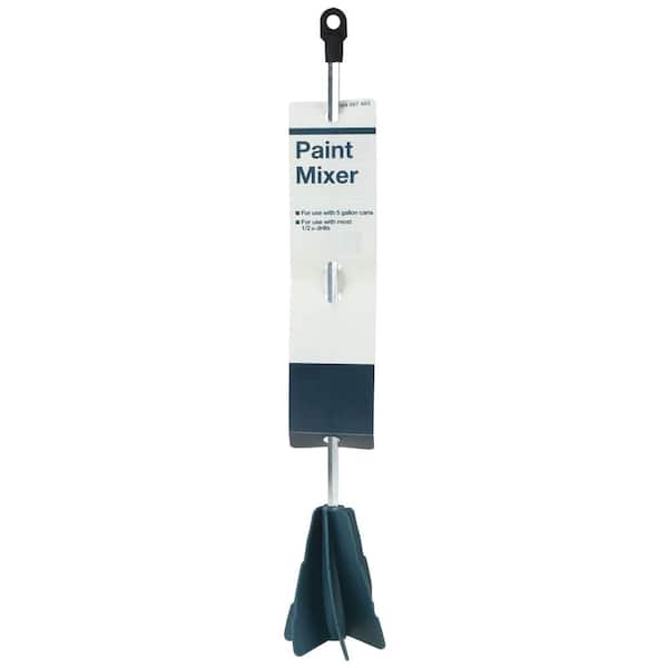 Teal Turtle Paint Mixer For Drill - 14 Inch Mixing Paddle For 5 gallon  Buckets - Works With Most Viscous Fluids - Paint, Stain