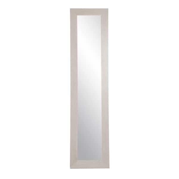 BrandtWorks Oversized Light Grey Farmhouse Coastal Cottage Mirror (71 in. H X 16 in. W)