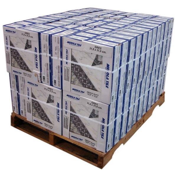 Merola Tile Augustine Azul 12 1/2 in. x 12 1/2 in. Ceramic Floor and Wall Tile (60 cases/659.8 Sq. Ft./Pallet)-DISCONTINUED