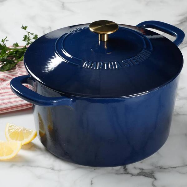 Dropship COOKWIN Enameled Cast Iron Dutch Oven With Self Basting