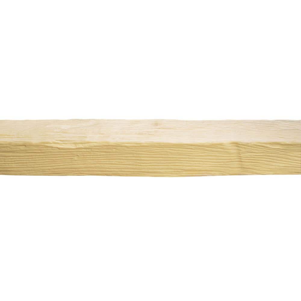 Unfinished Modern Faux Wood Beam with Milled Grain Texture