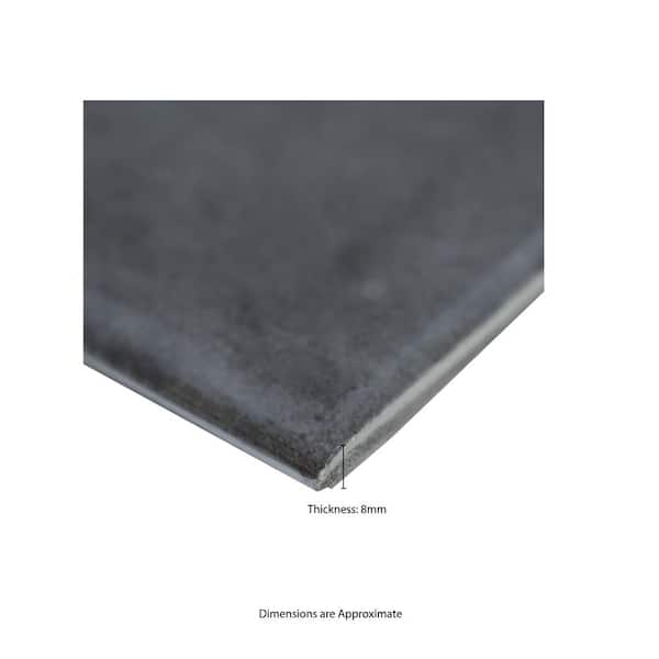 Lakeview Storm Bullnose 3 in. x 12 in. Glossy Ceramic Wall Tile (10 lin. ft./Case)