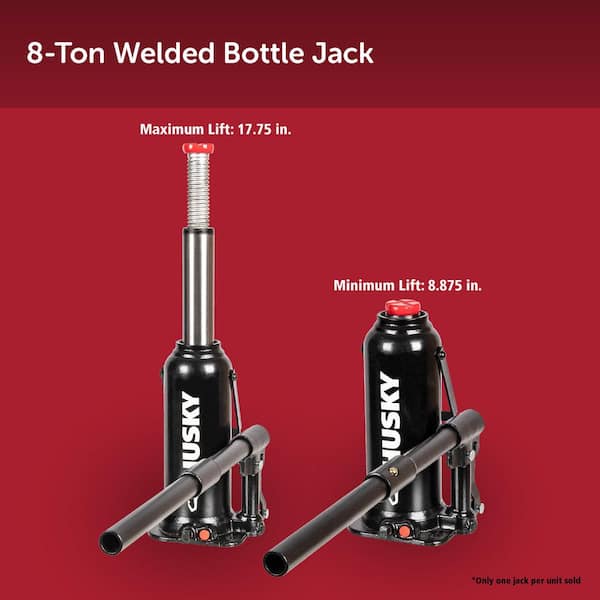 Husky 8 Ton Bottle Jack HPL8BW-ZDT-TH - The Home Depot