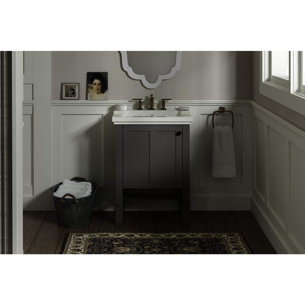 KOHLER Tresham 24 in. W x 19 in. D x 33 in. H Single Sink Freestanding