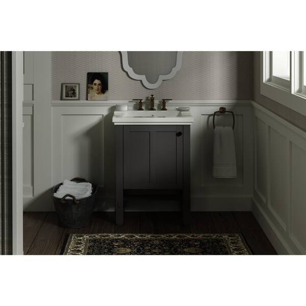 Vanity Cabinet In Mohair Grey K 2604 1wt, Kohler Tresham Vanity Mirror