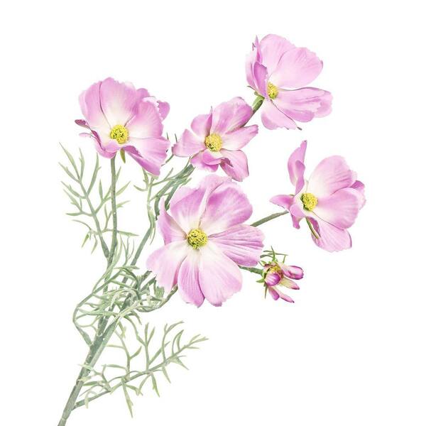 LIVING LUXURY 24 in. Lavender Purple Artificial Cosmos Flower Stem