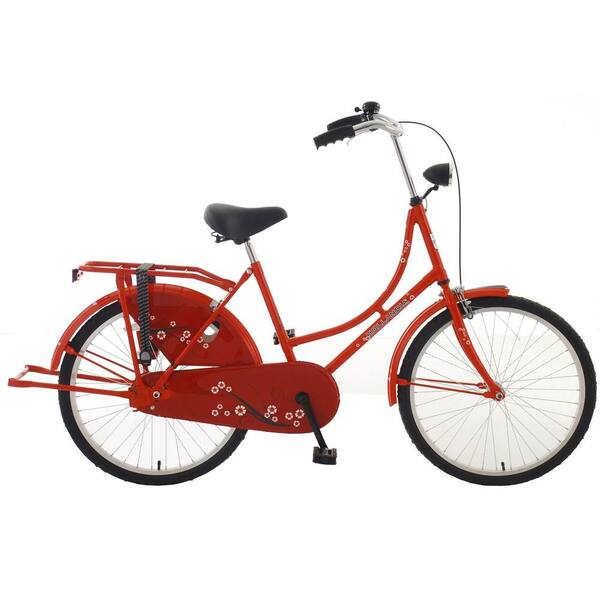 Hollandia New Oma Dutch Cruiser Bicycle with Chain Guard and Dress Guard, 24 in. Wheels, 17 in. Frame, Women's Bike, R